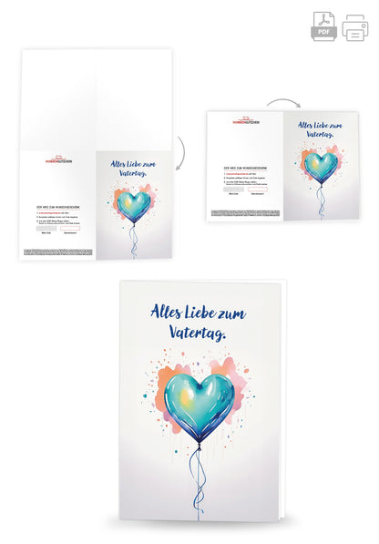Alles Liebe Vatertag - Herz PDF