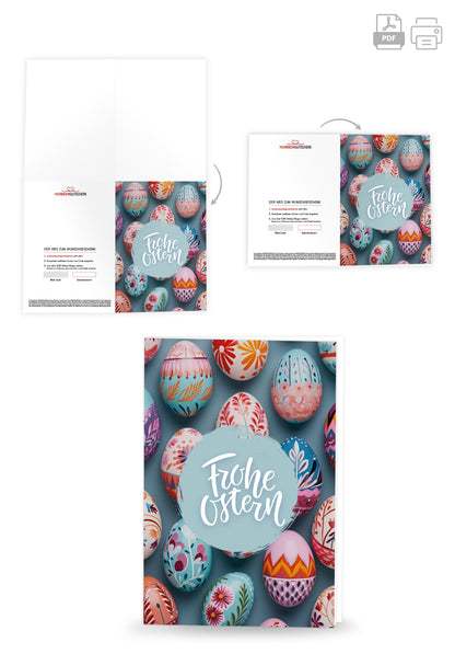 Frohe Ostern - Ostereier Bunt PDF