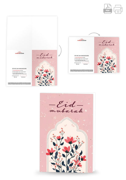 Eid Mubarak - Blumen Rosa PDF