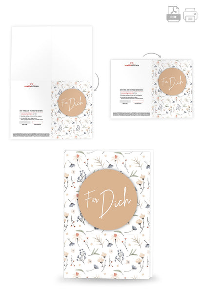 Für Dich - Blumen weiß PDF