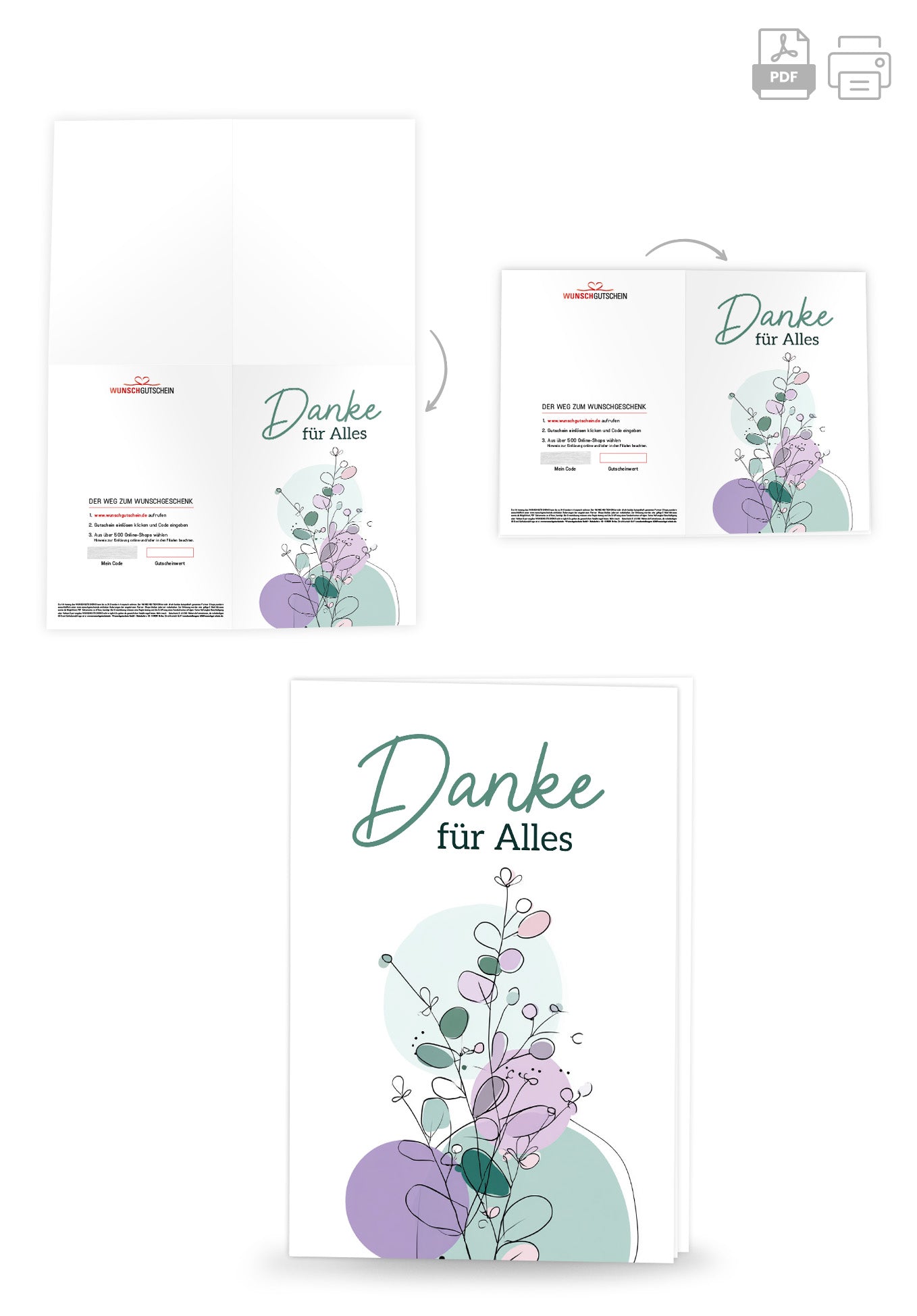 Danke für Alles - Lila Grün