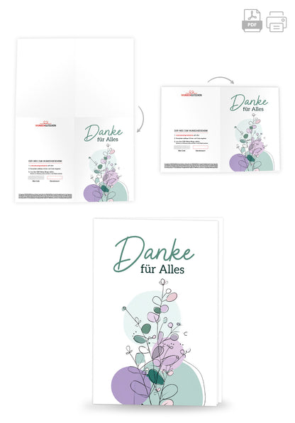 Danke für Alles - Lila Grün