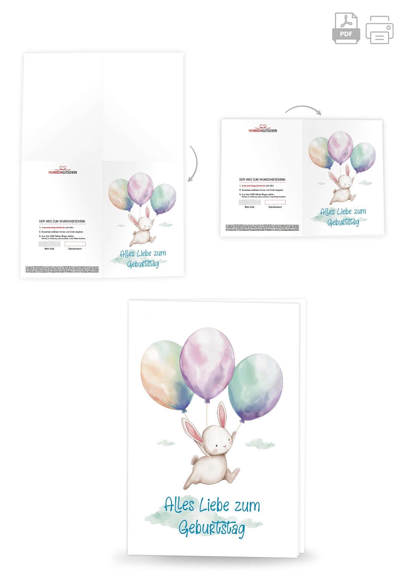 Alles Liebe - Hase PDF