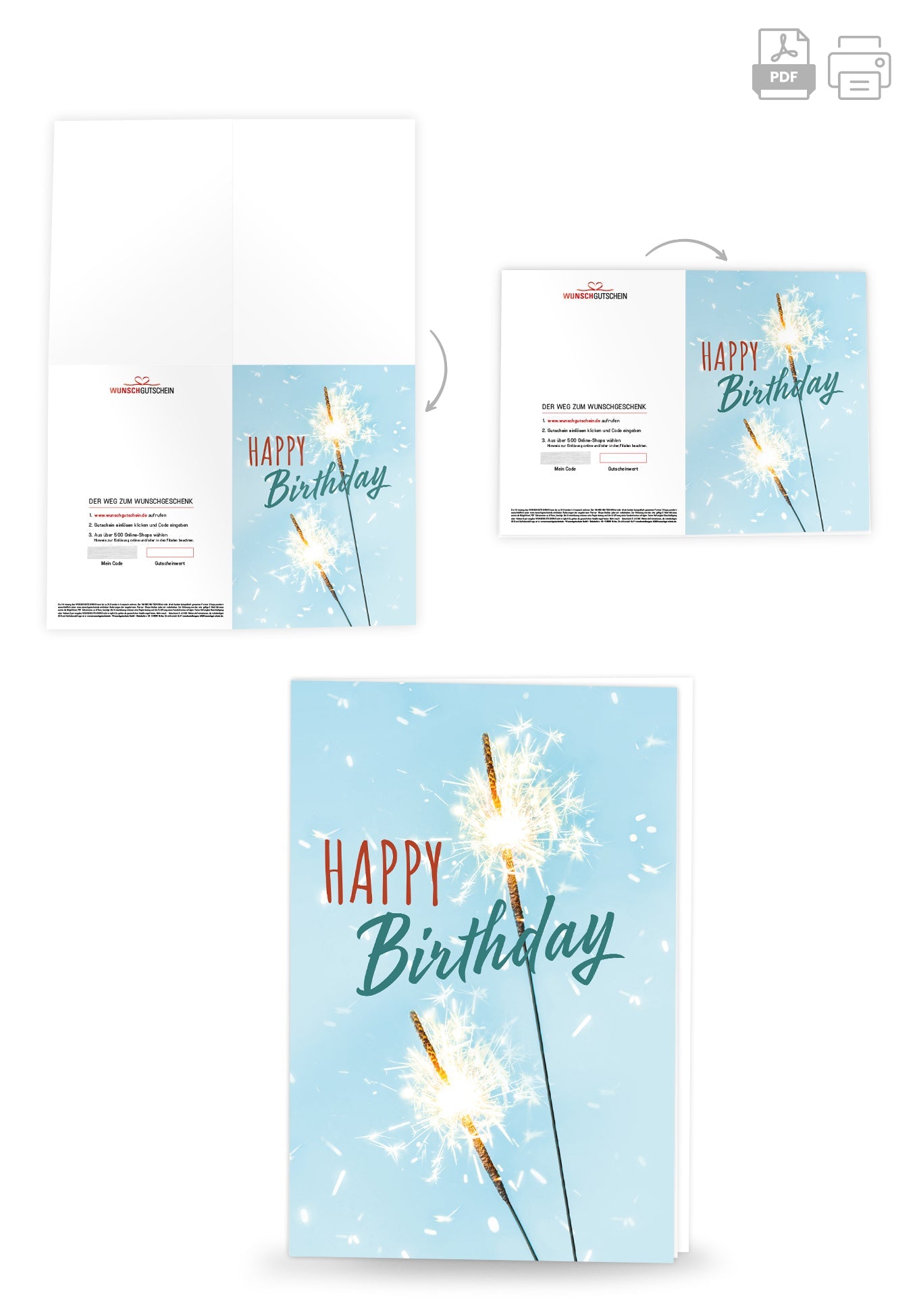Happy Birthday - Wunderkerzen PDF
