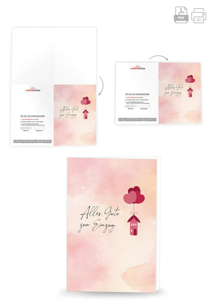 Alles Gute Einzug - Herz Haus PDF
