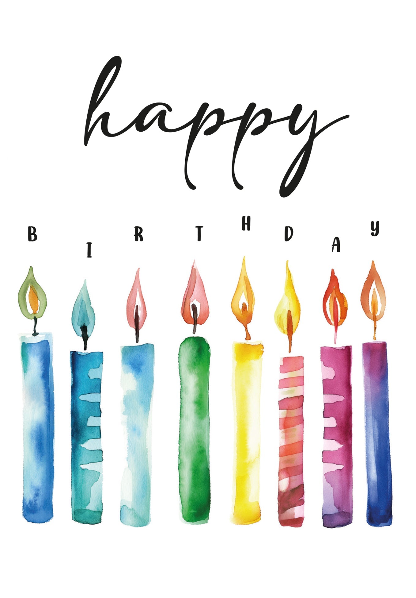 Happy Birthday - Kerzen PDF
