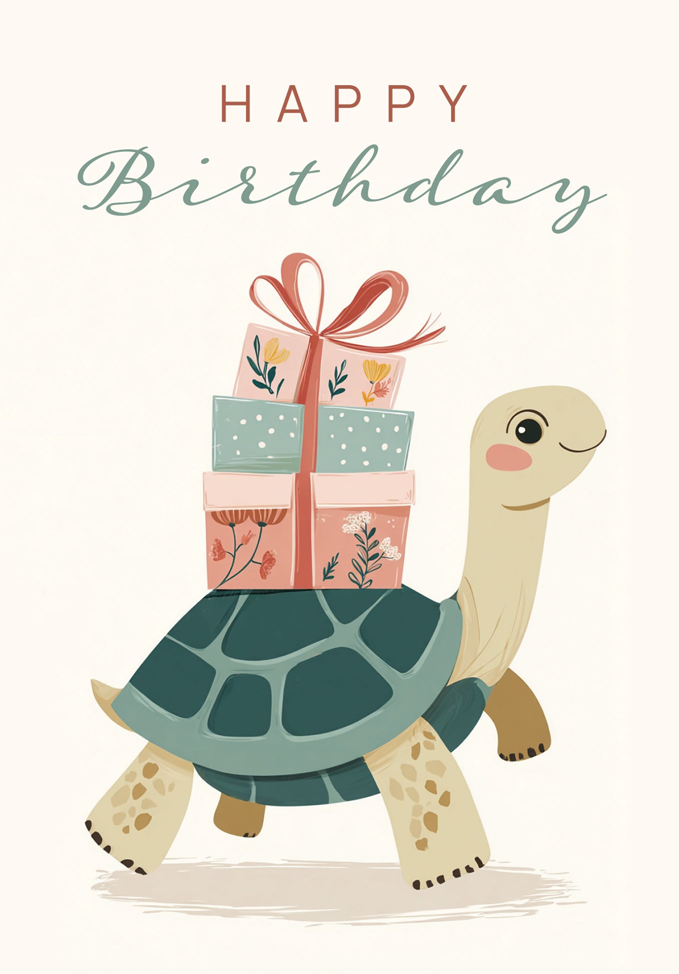 Happy Birthday - Schildkröte PDF