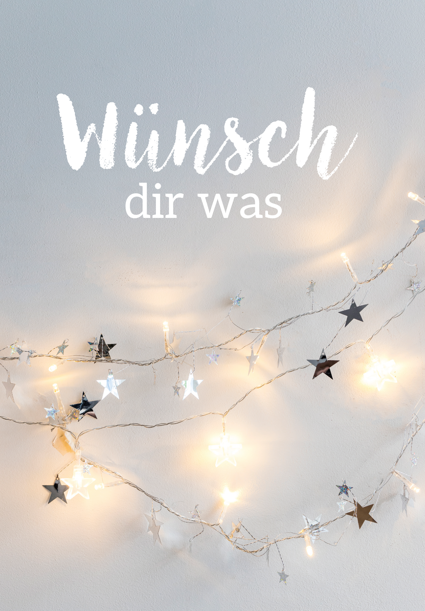 Wünsch dir was - Lichterkette Sterne