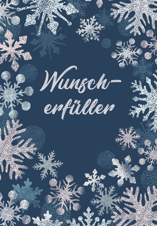 Wunscherfüller - Schneeflocken Blau