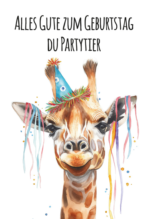 Alles Gute - Giraffe (Gutscheinwert)