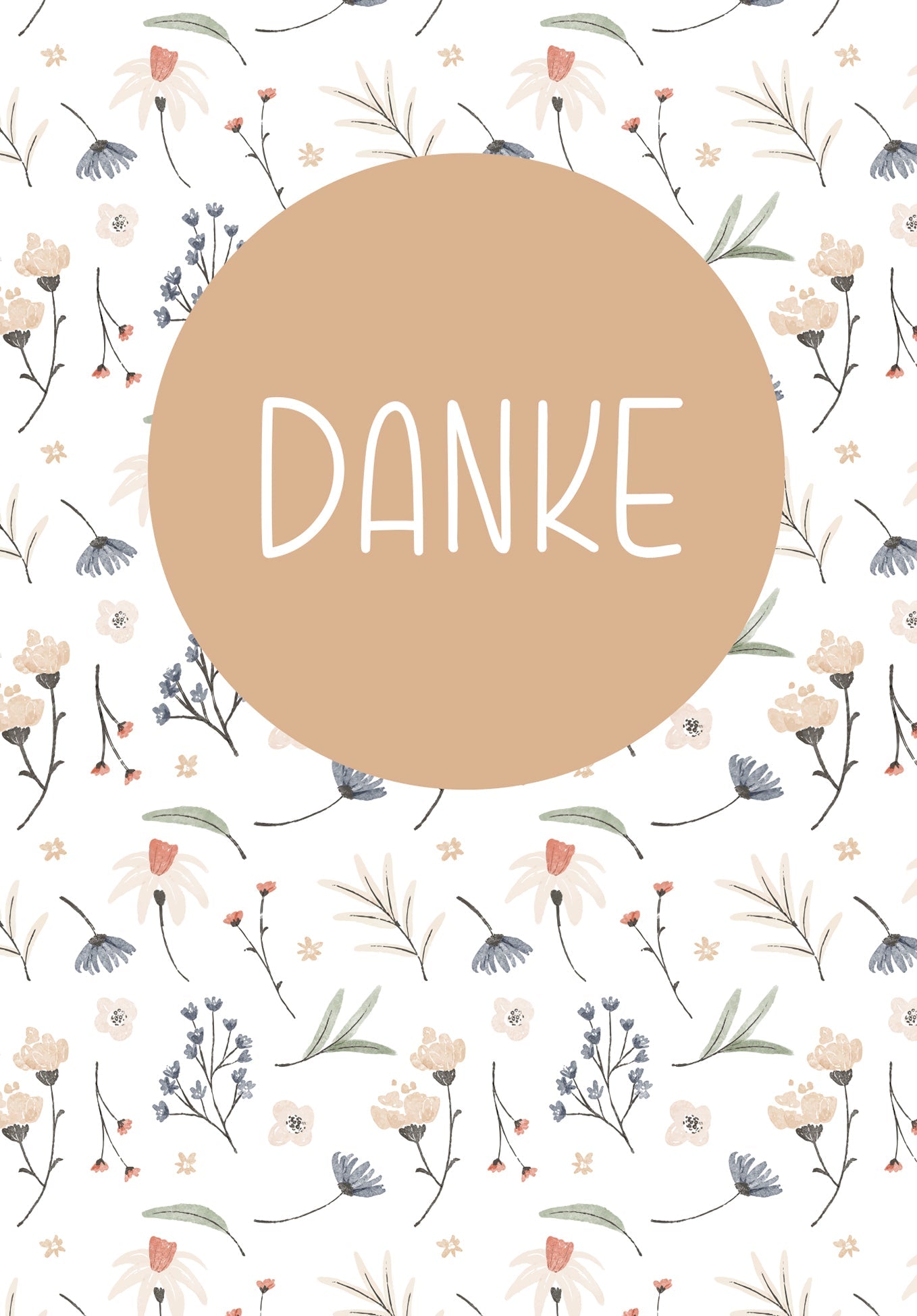 Danke - Blumen Weiß PDF