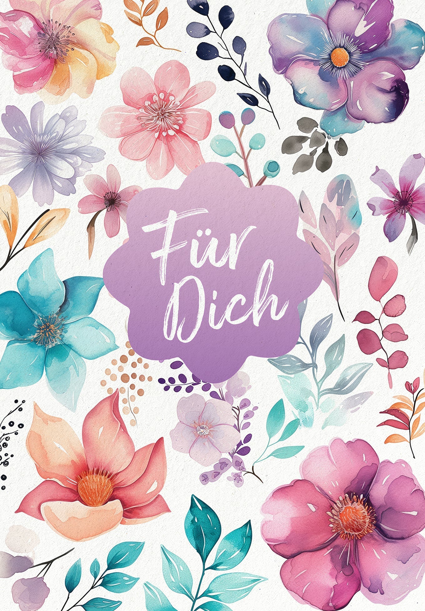Für Dich - Blumen Aquarell PDF