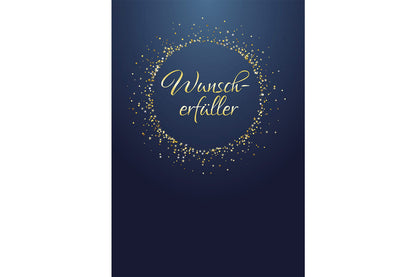 Wunschgutschein Wunscherfüller - Gold Blau PDF – Geschenkgutschein Ansicht 2