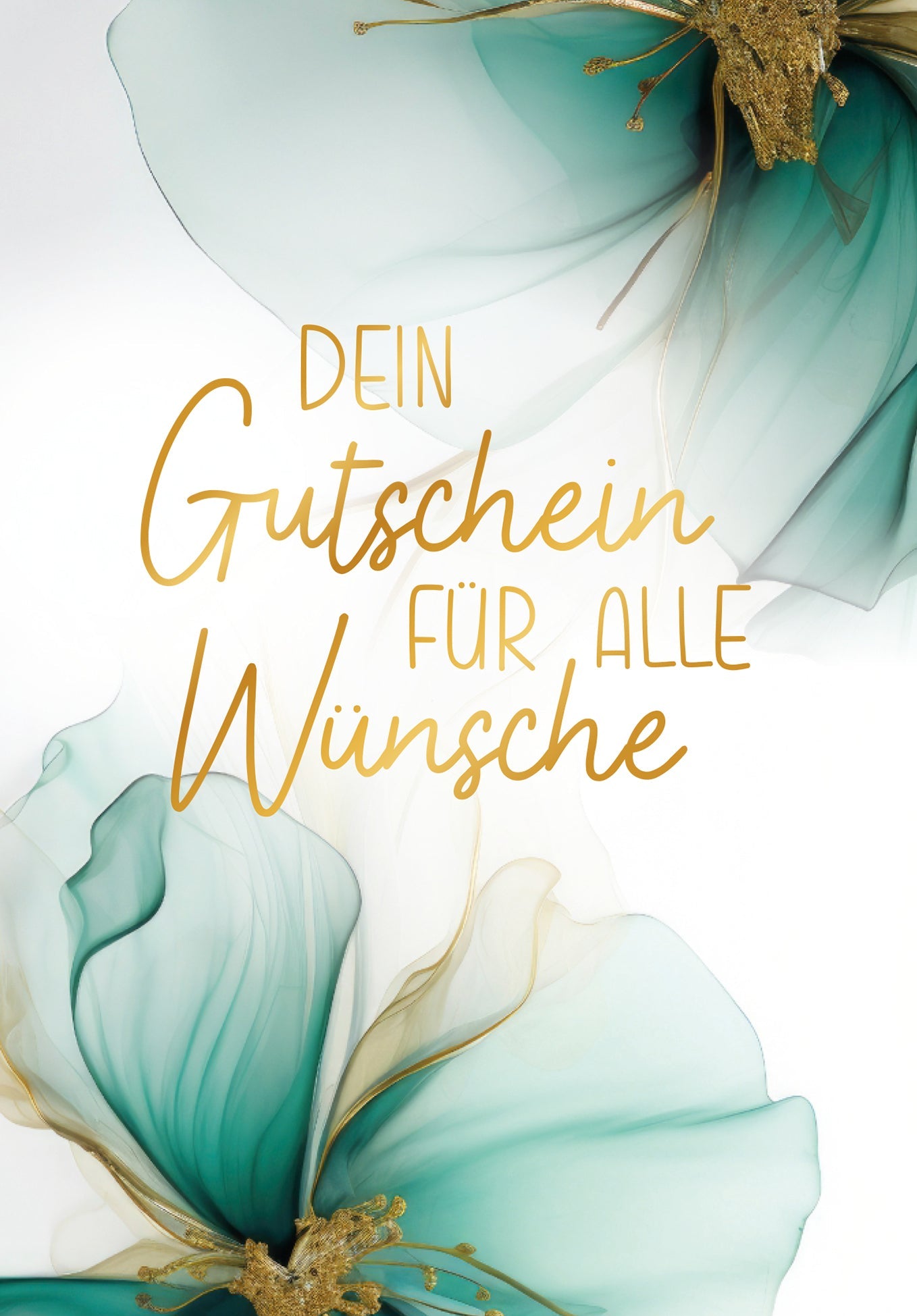 Für alle Wünsche - Blumen Grün Gold PDF