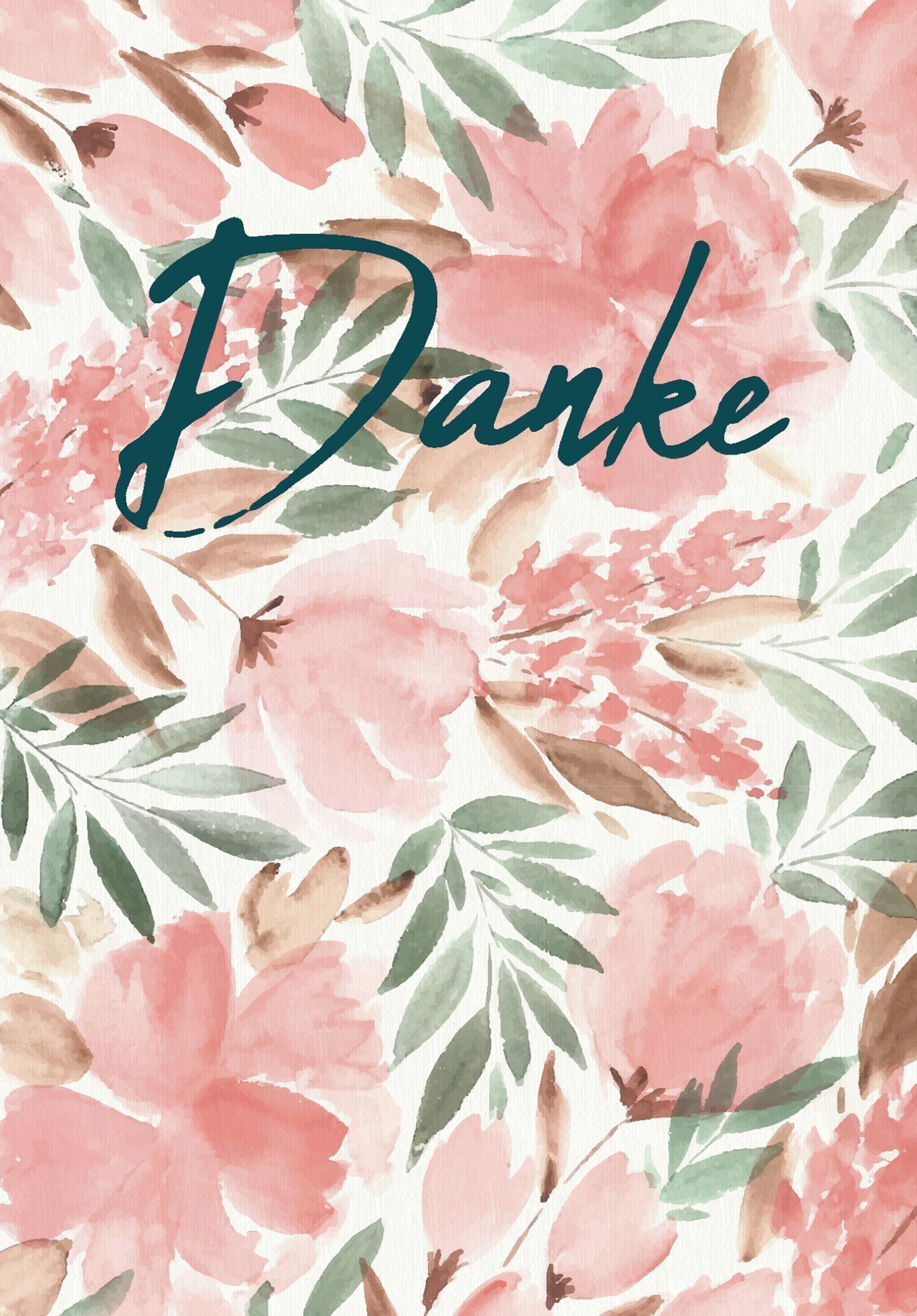 Danke - Aquarell Blume PDF