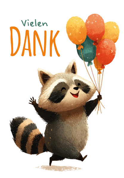 Vielen Dank - Waschbär