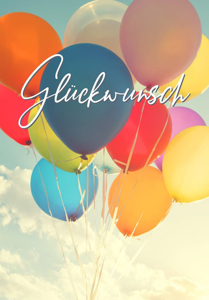 Glückwunsch - Bunte Ballons PDF