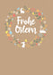 Frohe Ostern - Kranz Beige