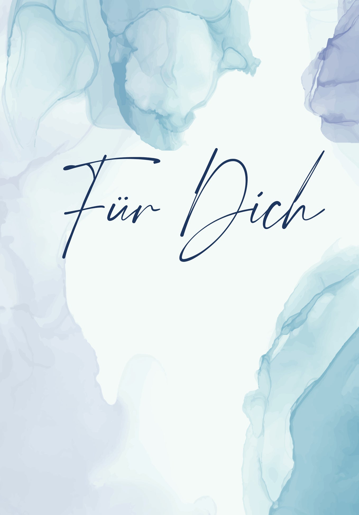 Für Dich - Aquarell Blau PDF