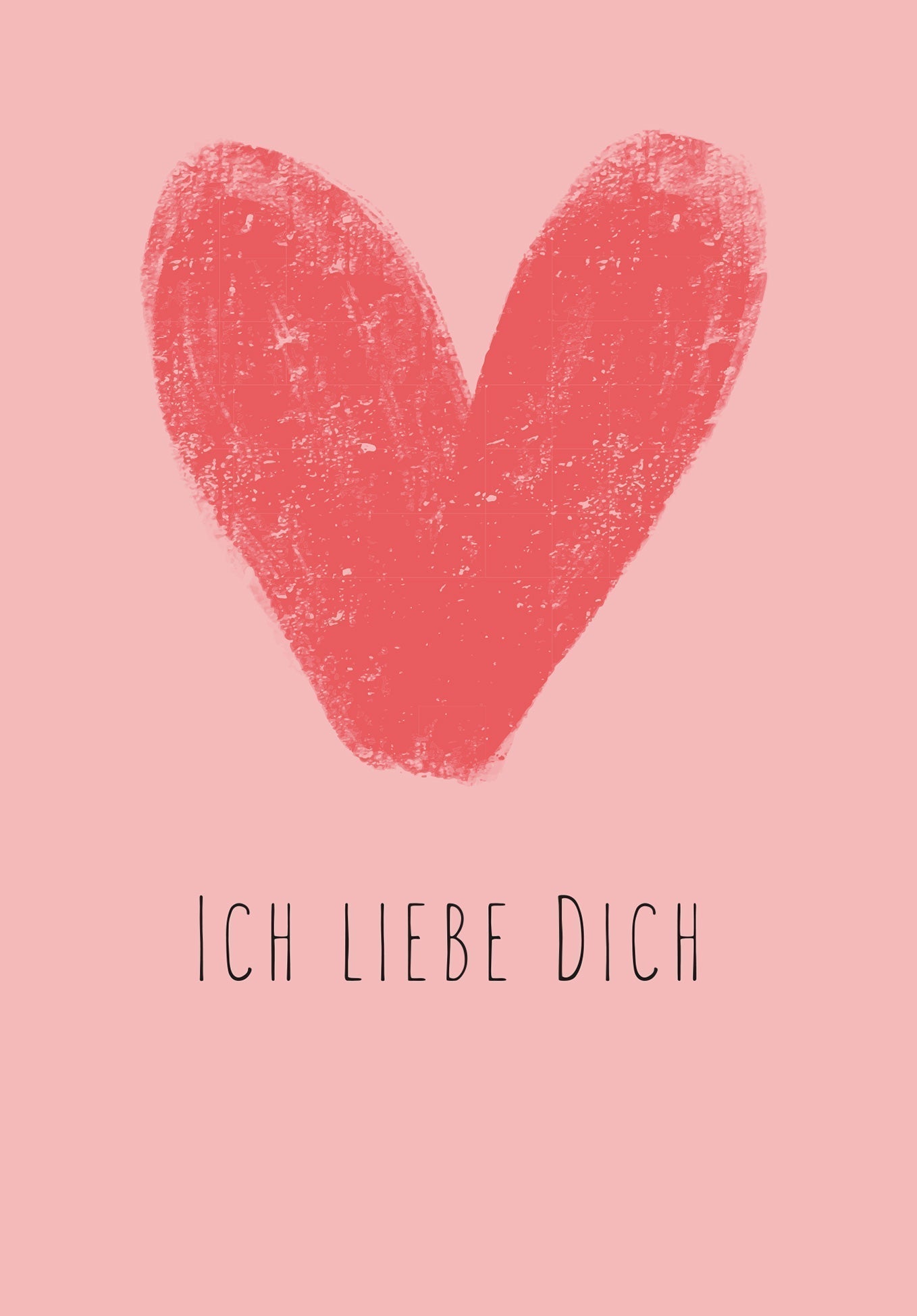 Ich liebe dich - Herz Rosa PDF
