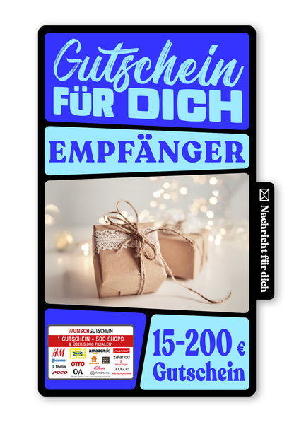 Wunschgutschein Digital - Für Dich - Pakete – Geschenkgutschein Ansicht 1