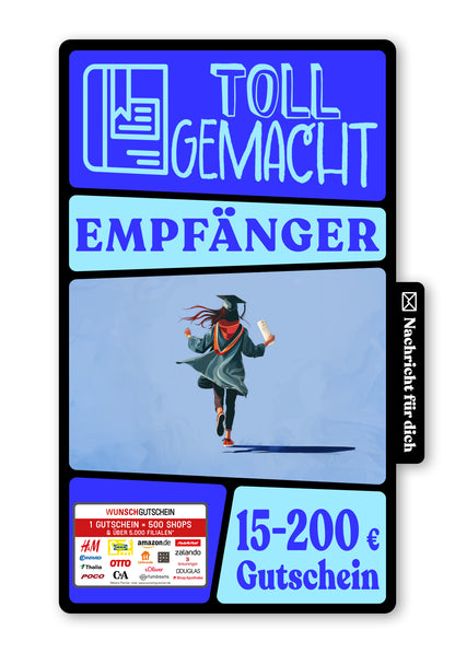 Wunschgutschein Digital - Super gemacht - Schülerin – Geschenkgutschein Ansicht 1