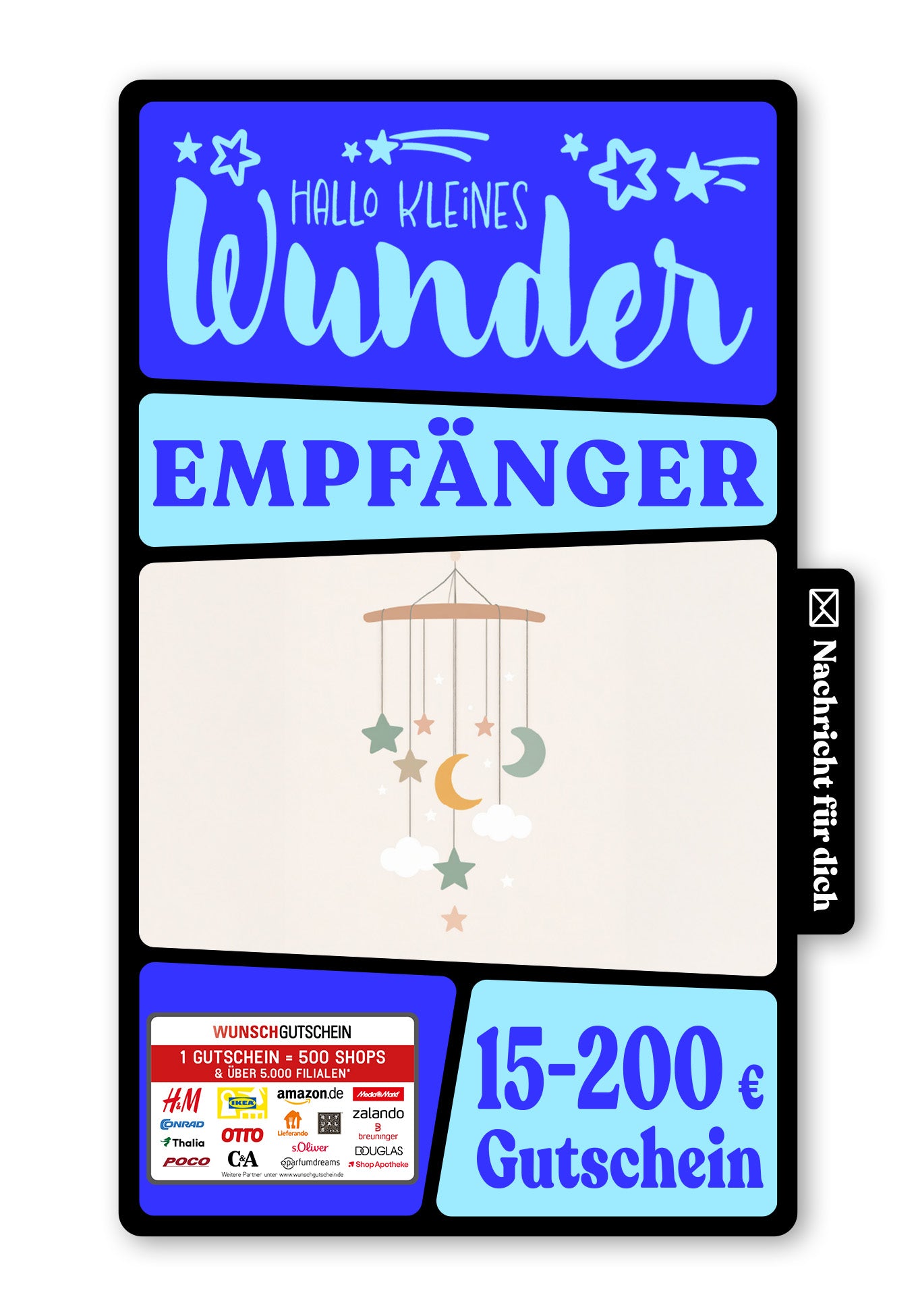 Wunschgutschein Digital - Hallo Baby - Mobilee Beige – Geschenkgutschein Ansicht 1