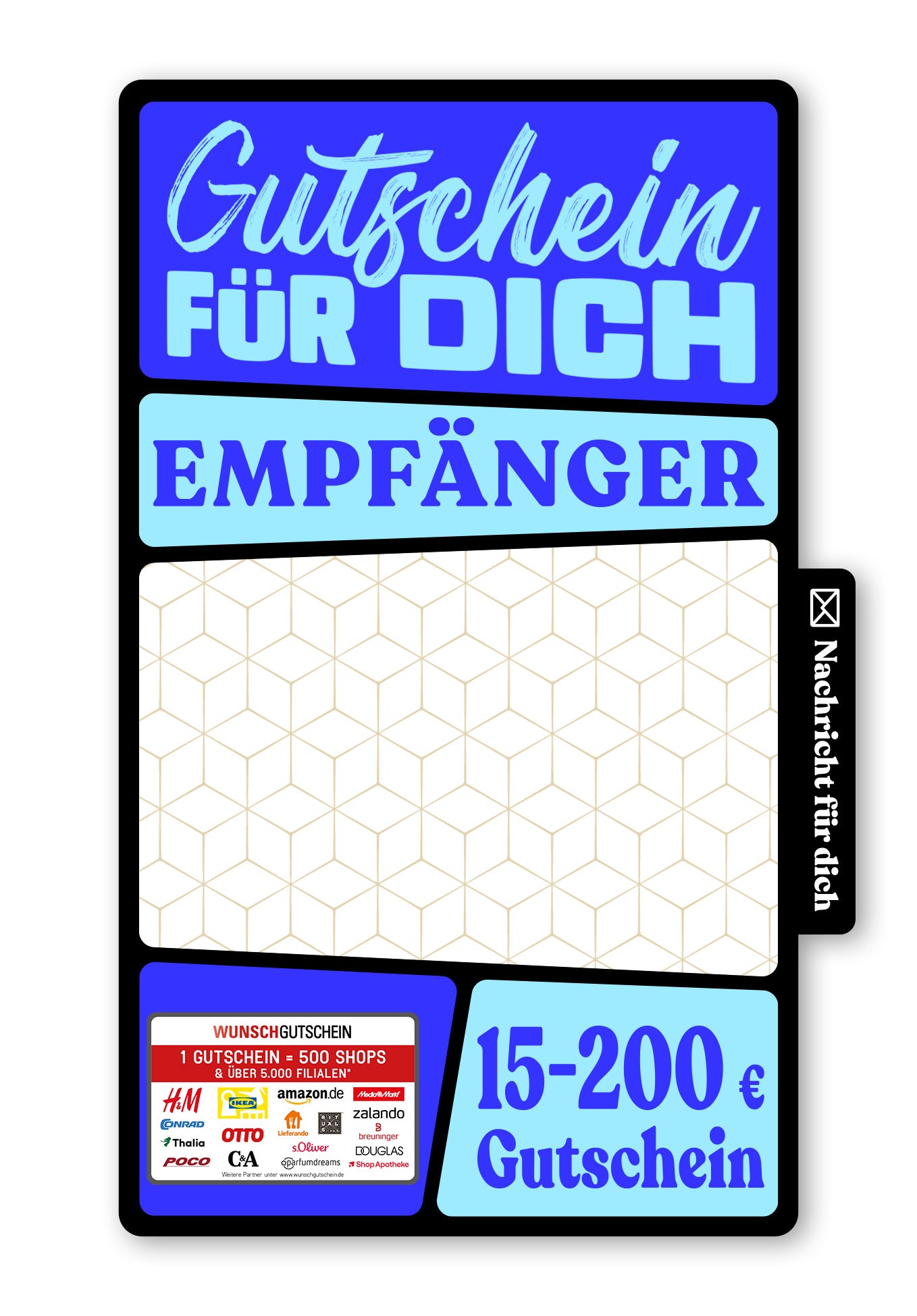 Wunschgutschein Digital - Make a wish - Gold – Geschenkgutschein Ansicht 1