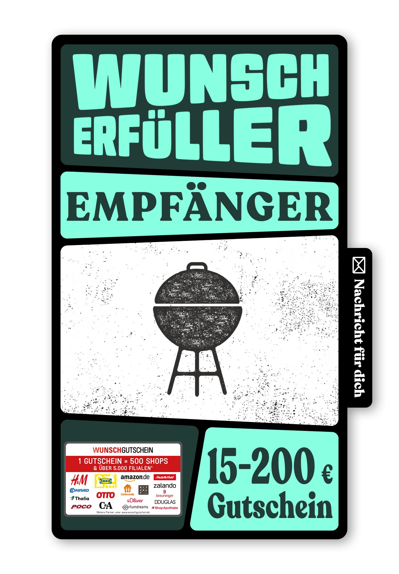 Wunschgutschein Digital - Für Dich - Grill – Geschenkgutschein Ansicht 1