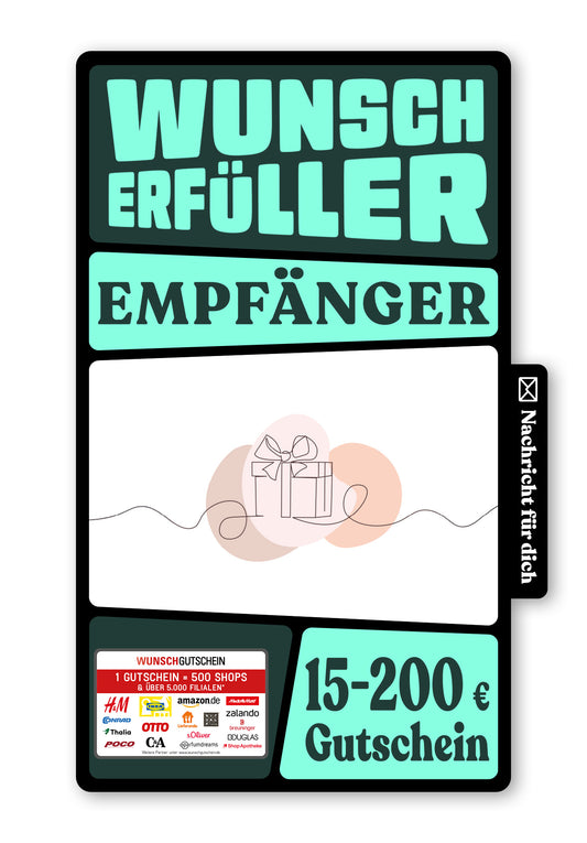 Wunschgutschein Digital - Zum Jubiläum - Geschenk – Geschenkgutschein Ansicht 1
