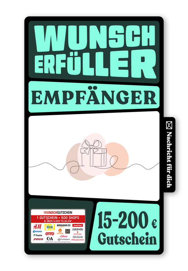 Wunschgutschein Digital - Zum Jubiläum - Geschenk – Geschenkgutschein Ansicht 1