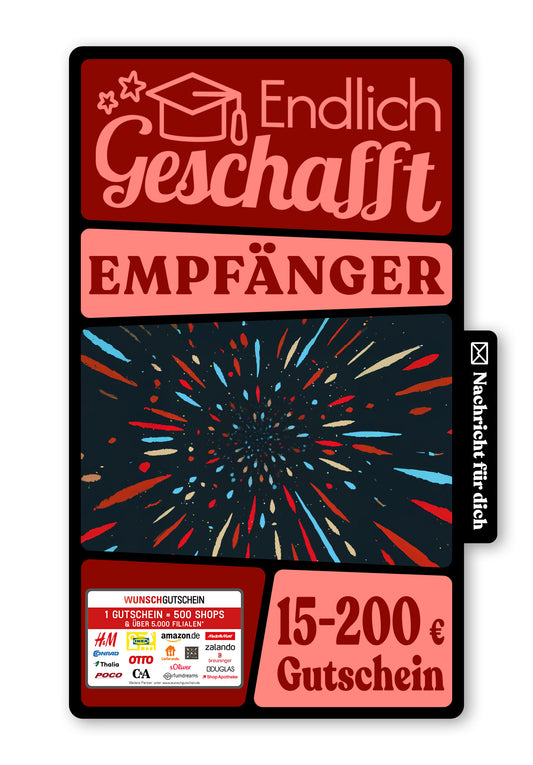 Wunschgutschein Digital - Back to School - Funken – Geschenkgutschein Ansicht 1