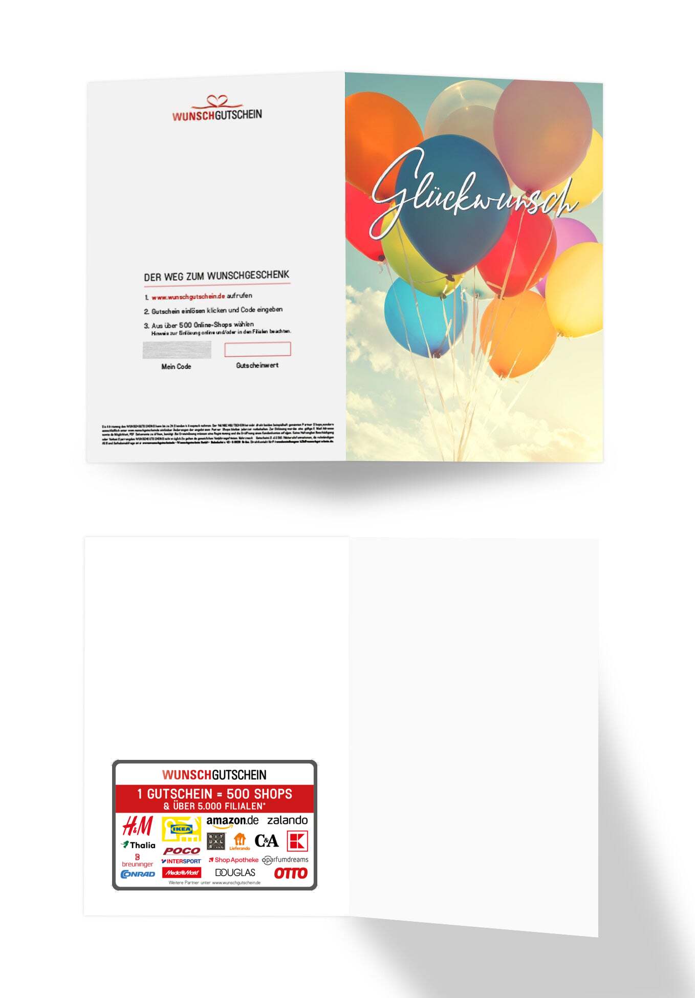 Glückwunsch - Bunte Ballons PDF