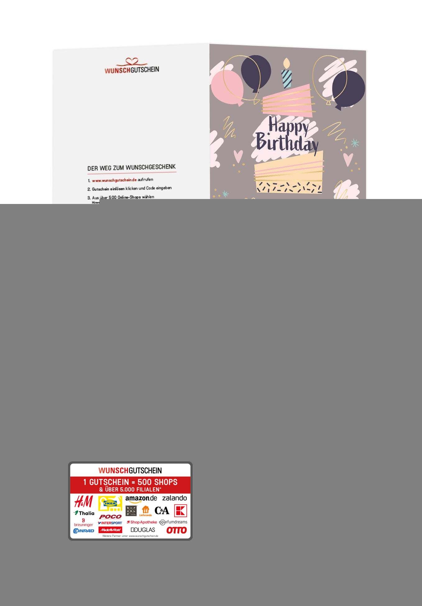 Happy Birthday - Grau PDF