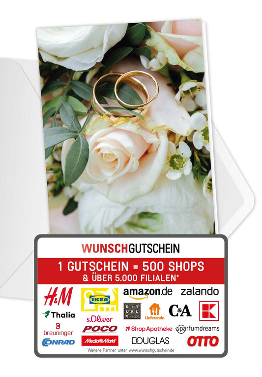 Wunschgutschein Hochzeitsringe – Geschenkgutschein Ansicht 1