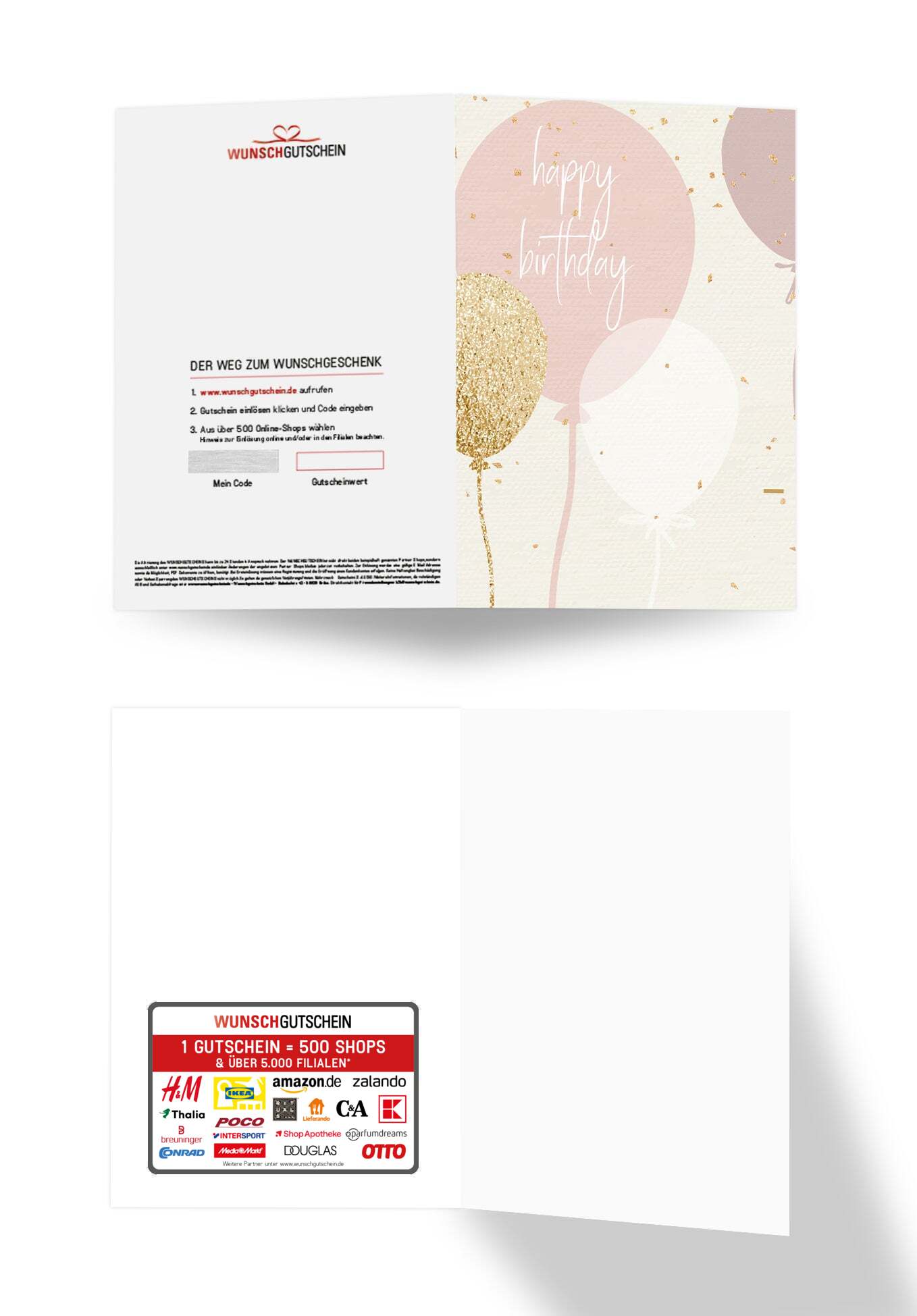 Happy Birthday - Ballons Rosa PDF