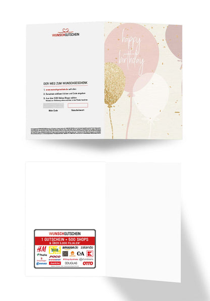 Happy Birthday - Ballons Rosa PDF