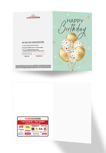 Happy Birthday - Ballons Gold (Kuningan Test) PDF