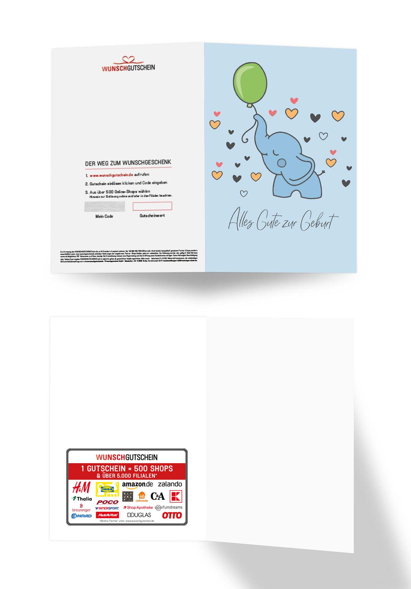 Alles Gute zur Geburt - Elefant PDF