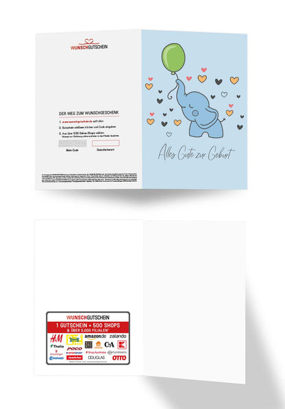 Alles Gute zur Geburt - Elefant PDF