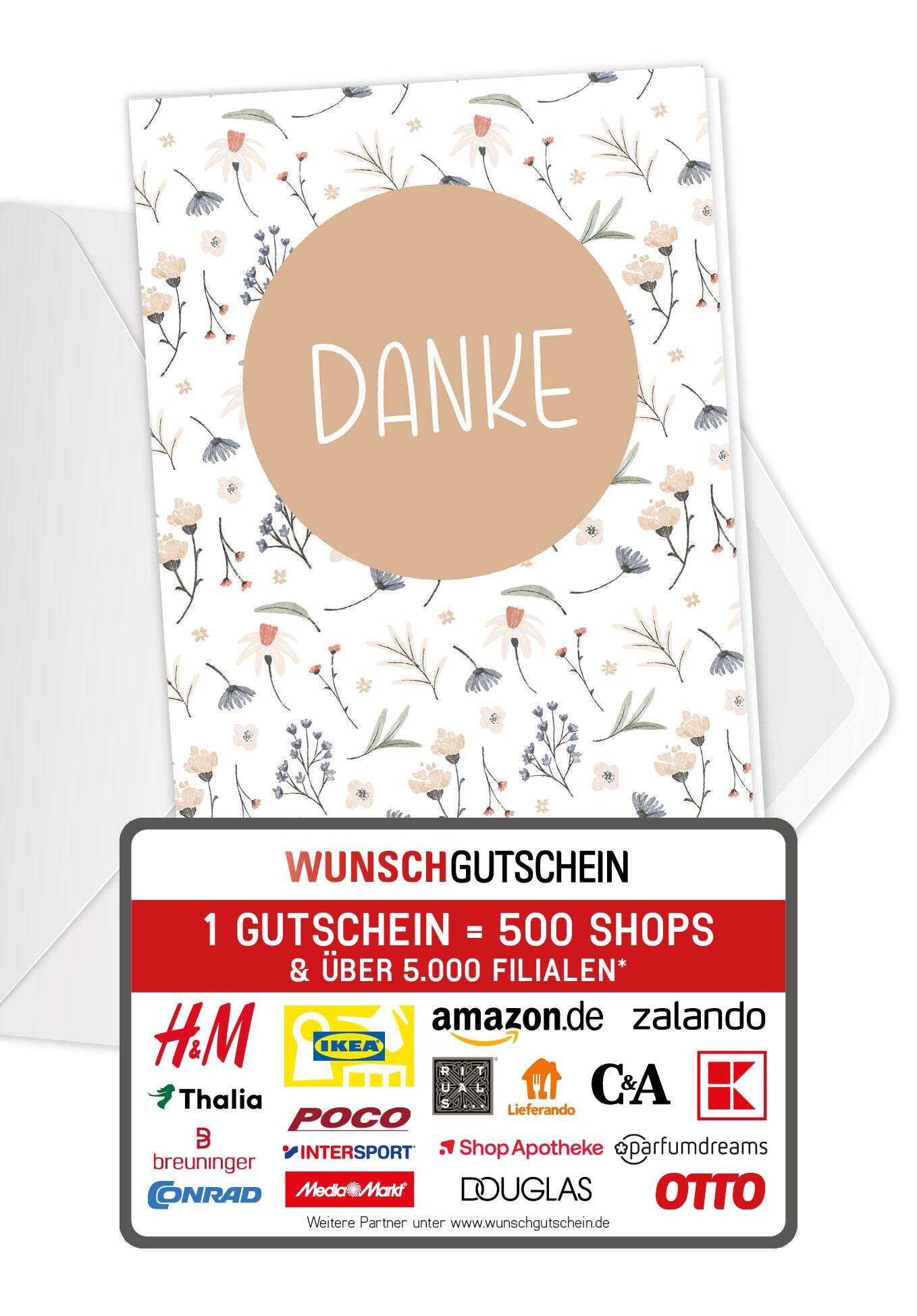 Danke - Blumen Weiß PDF