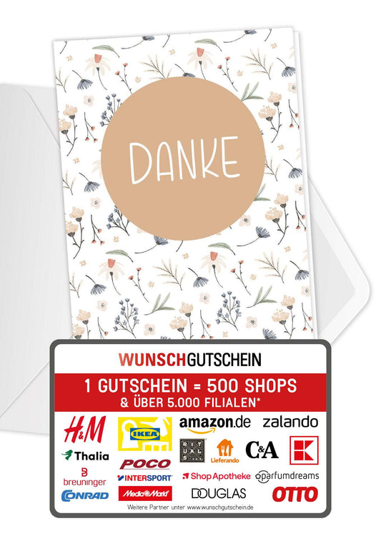 Danke - Blumen Weiß PDF