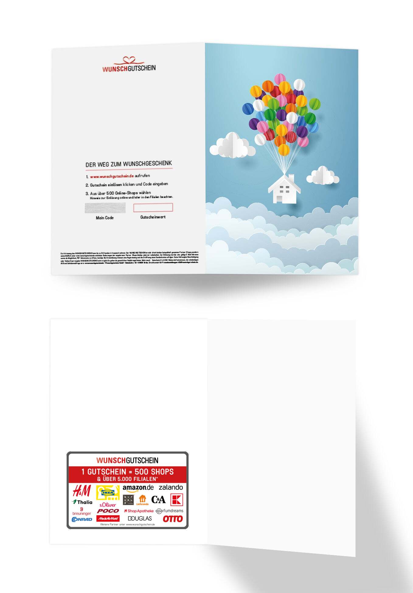 Wunschgutschein Haus Ballons – Geschenkgutschein Ansicht 3