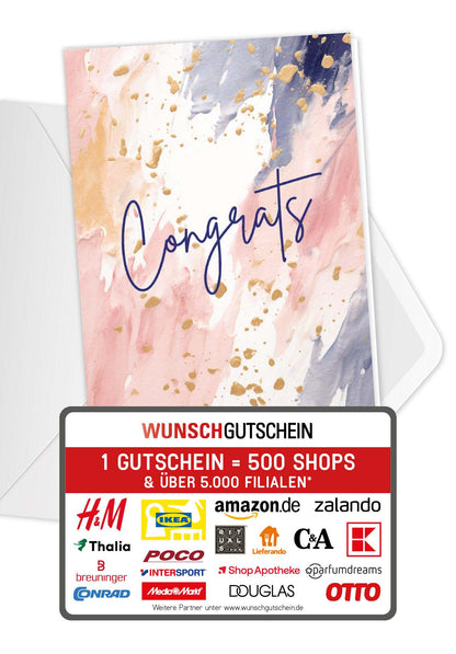 Congrats - Aquarell Bunt PDF