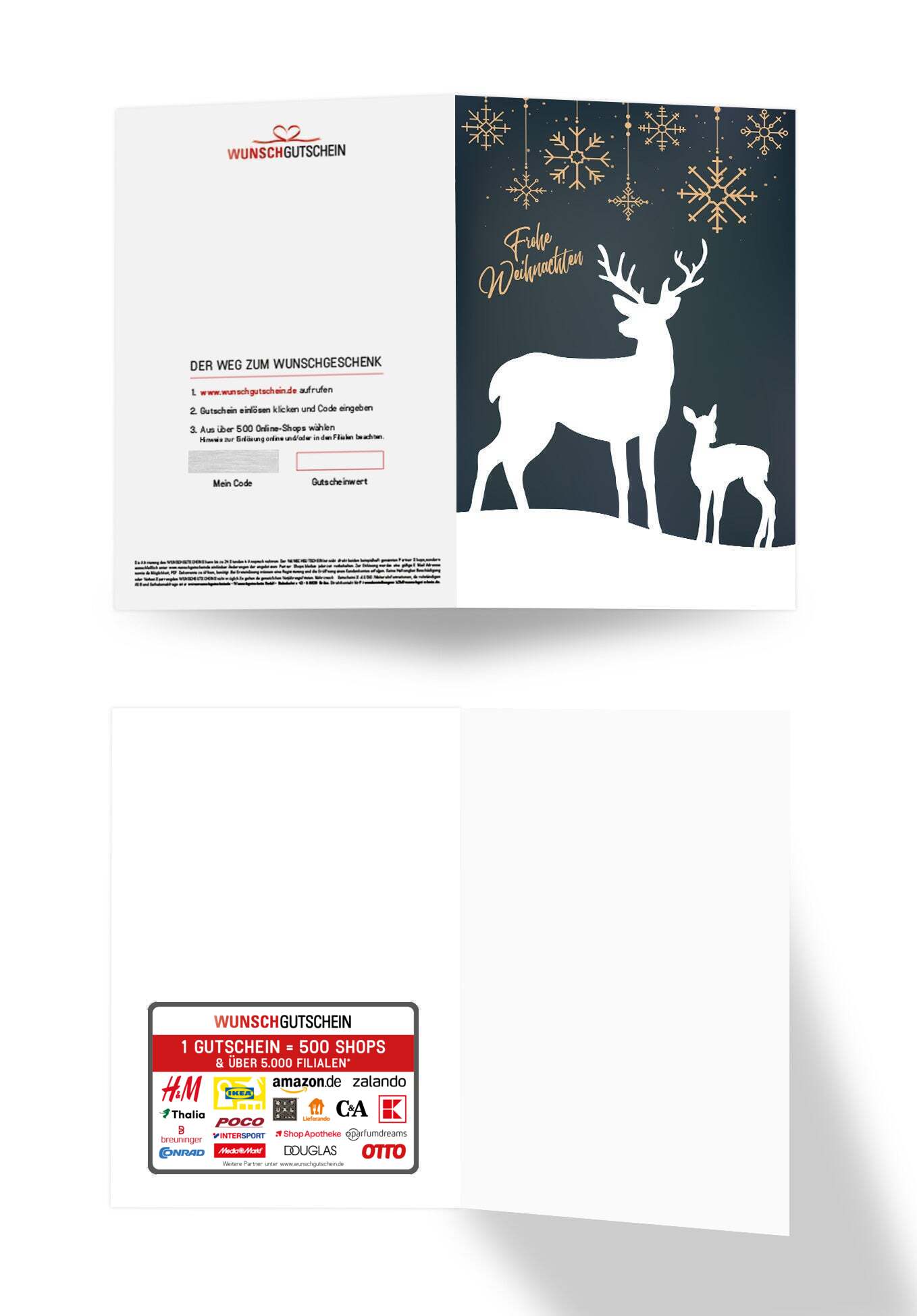 Frohe Weihnachten - Rentier Grün PDF