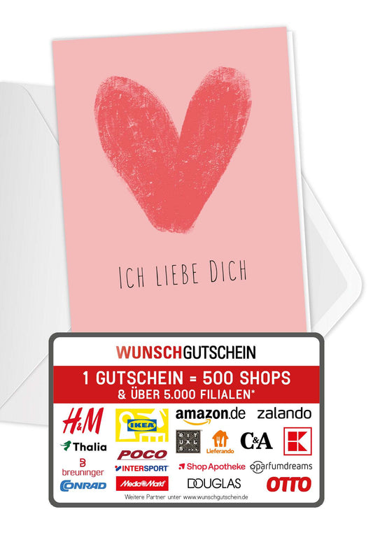 Ich liebe dich - Herz Rosa PDF