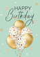 Happy Birthday - Ballons Gold