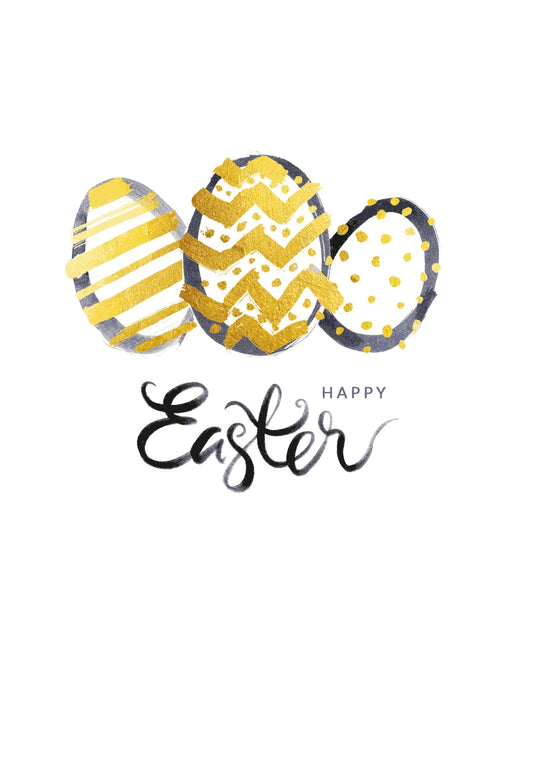 Happy Easter - Osterei Gold