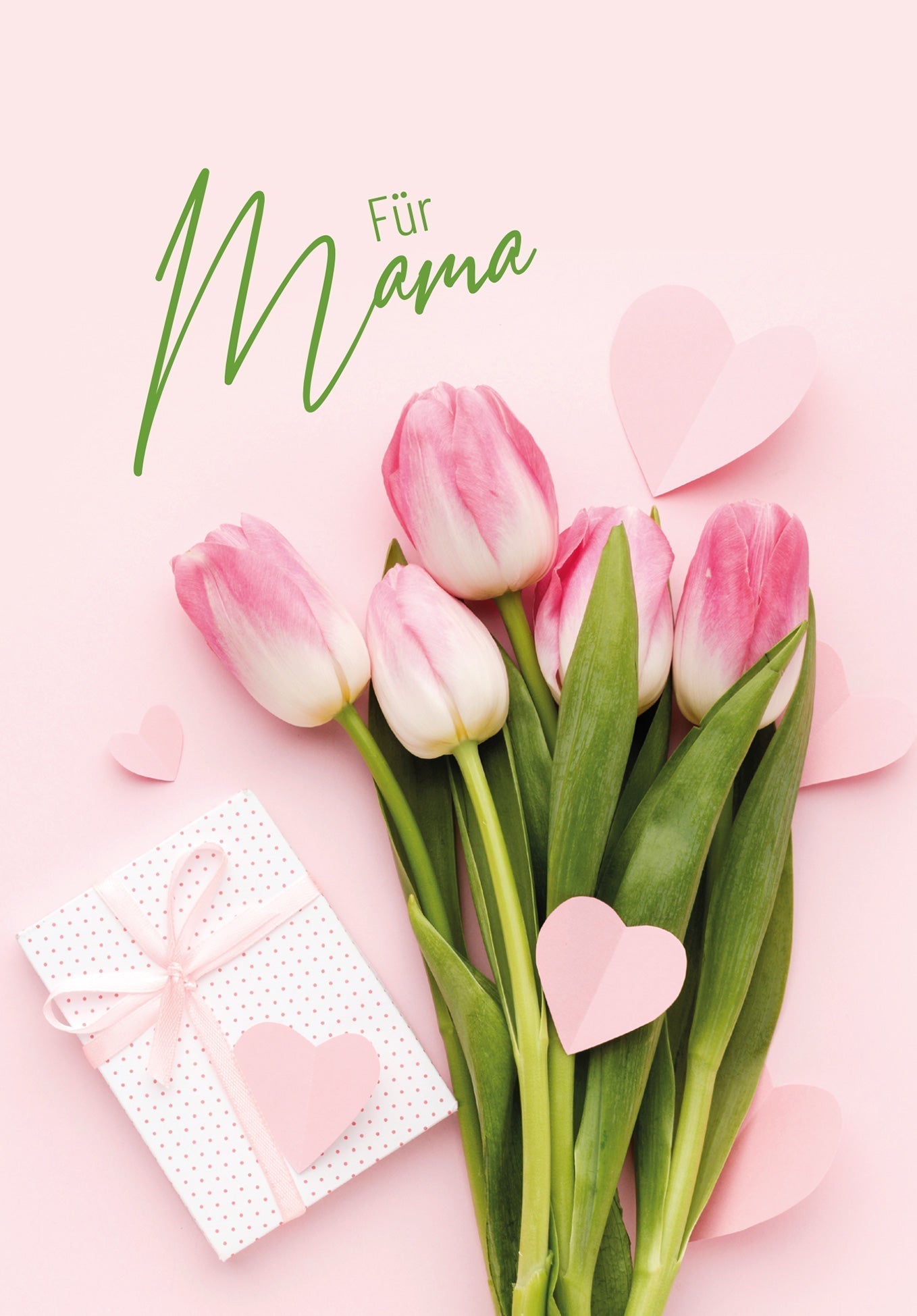 Für Mama - Herzen Tulpen (Gutscheinwert)
