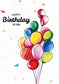 Happy Birthday - Bunte Ballons